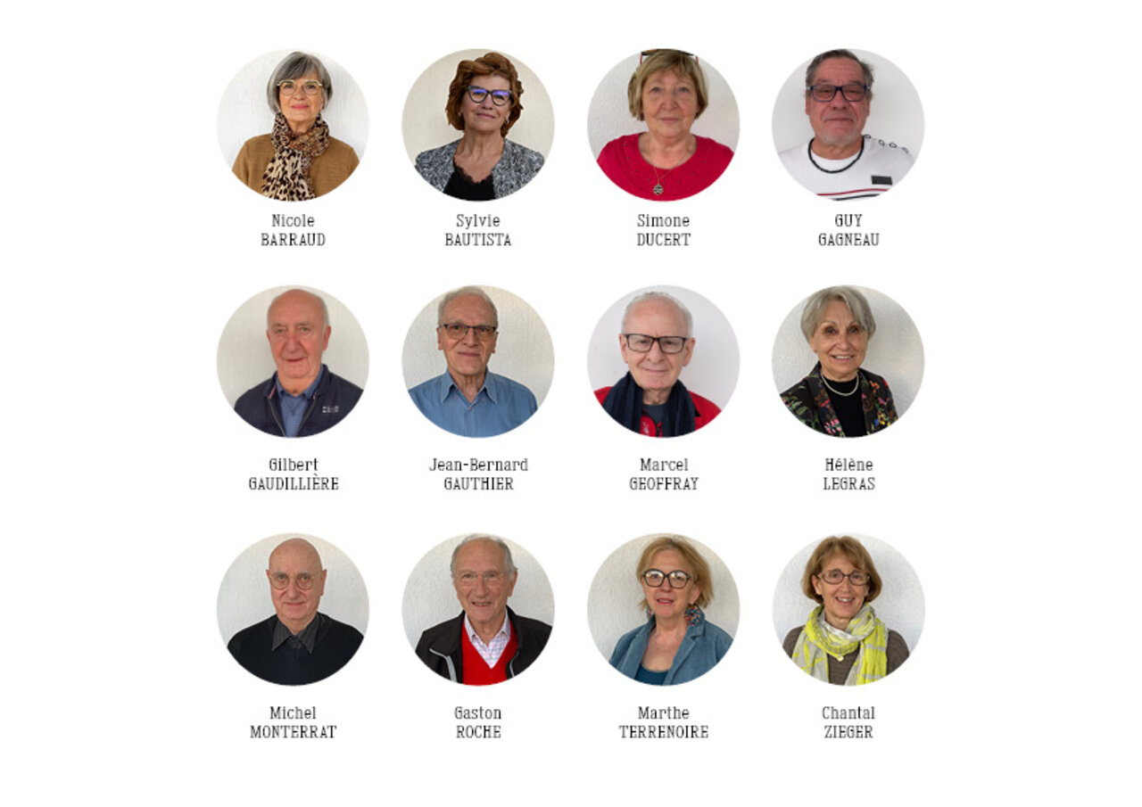 portraits des conseillers hommes et femmes
