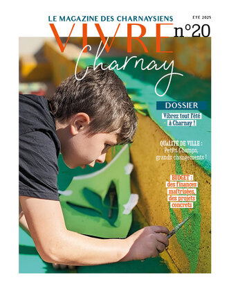 Vivre Charnay n°20 - Été 2025 Couverture de Vivre Charnay n°20 - Été 2025