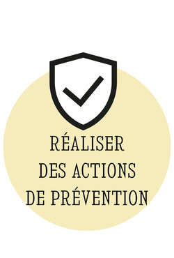 icone blason sécurité - réaliser des actions de prévention