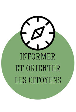 Icone boussole - informer et orienter les citoyens